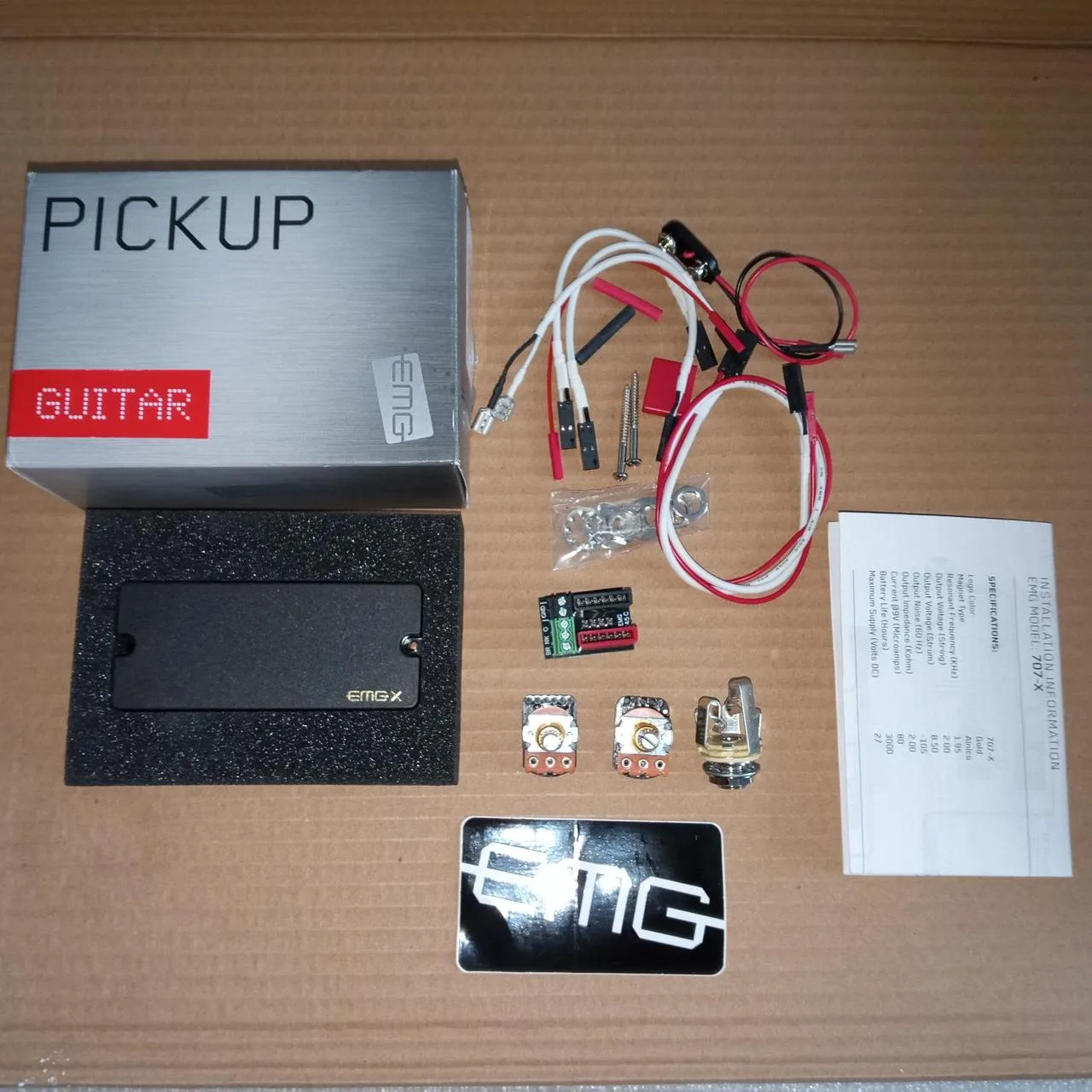 Snímač pro sedmistrunnou kytaru EMG 707 X