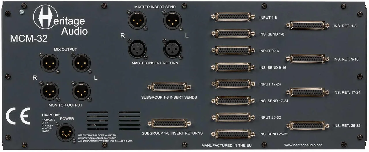 HERITAGE Audio - MCM 32 Sumační pult