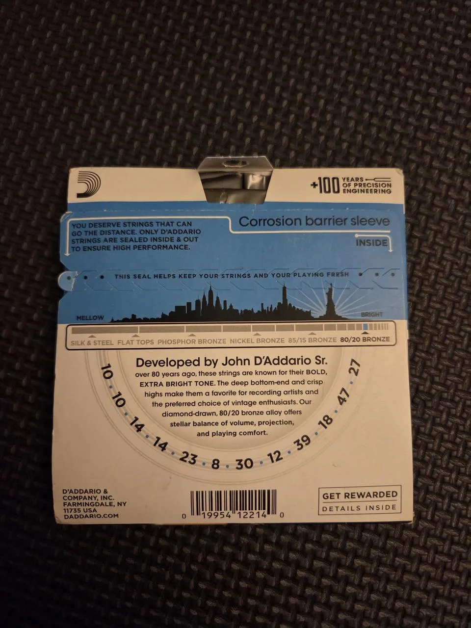 Struny D'Addario EJ36