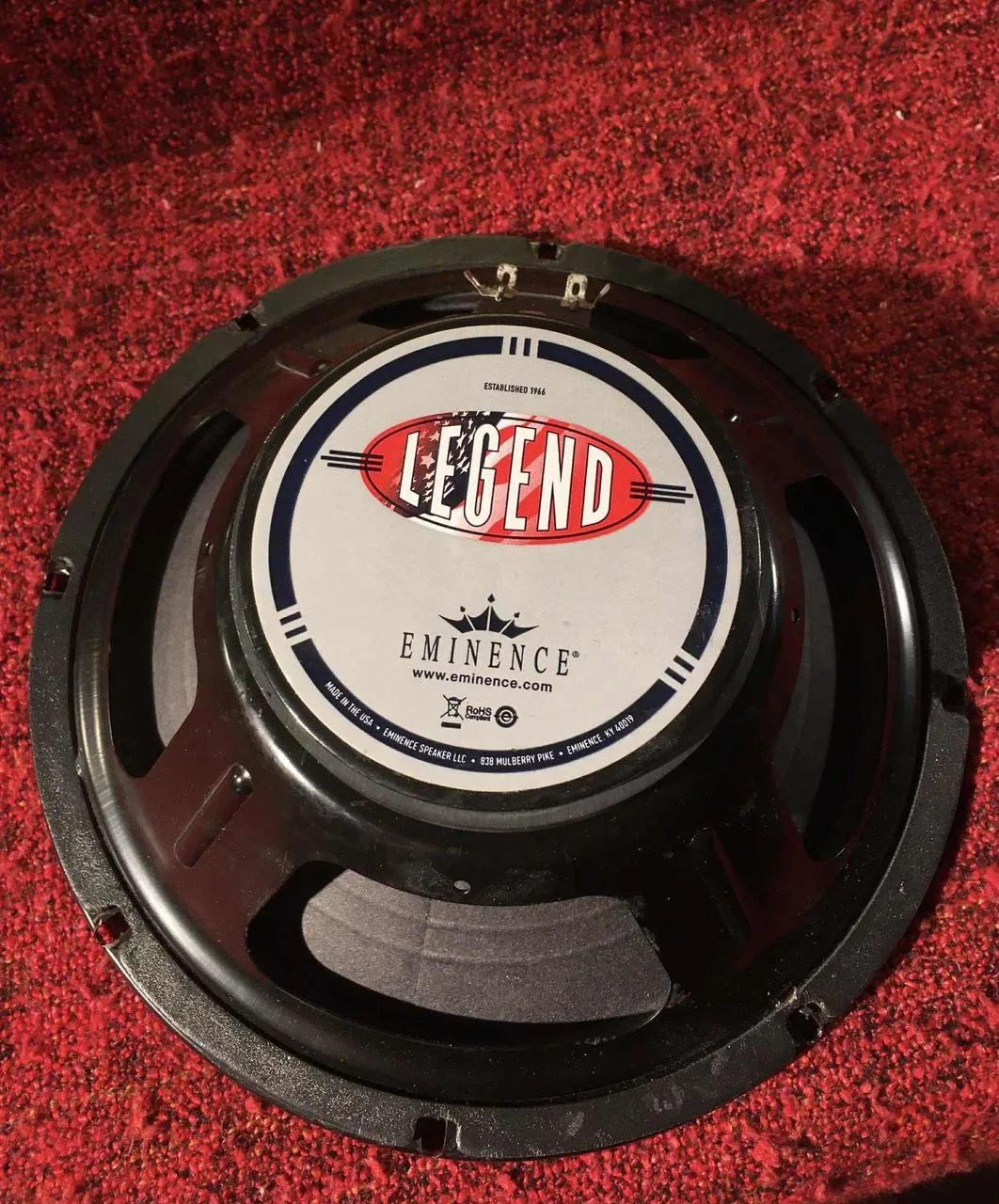 Reproduktor Eminence Legend 1058, 10", 8 Ohm, 75W (USA)