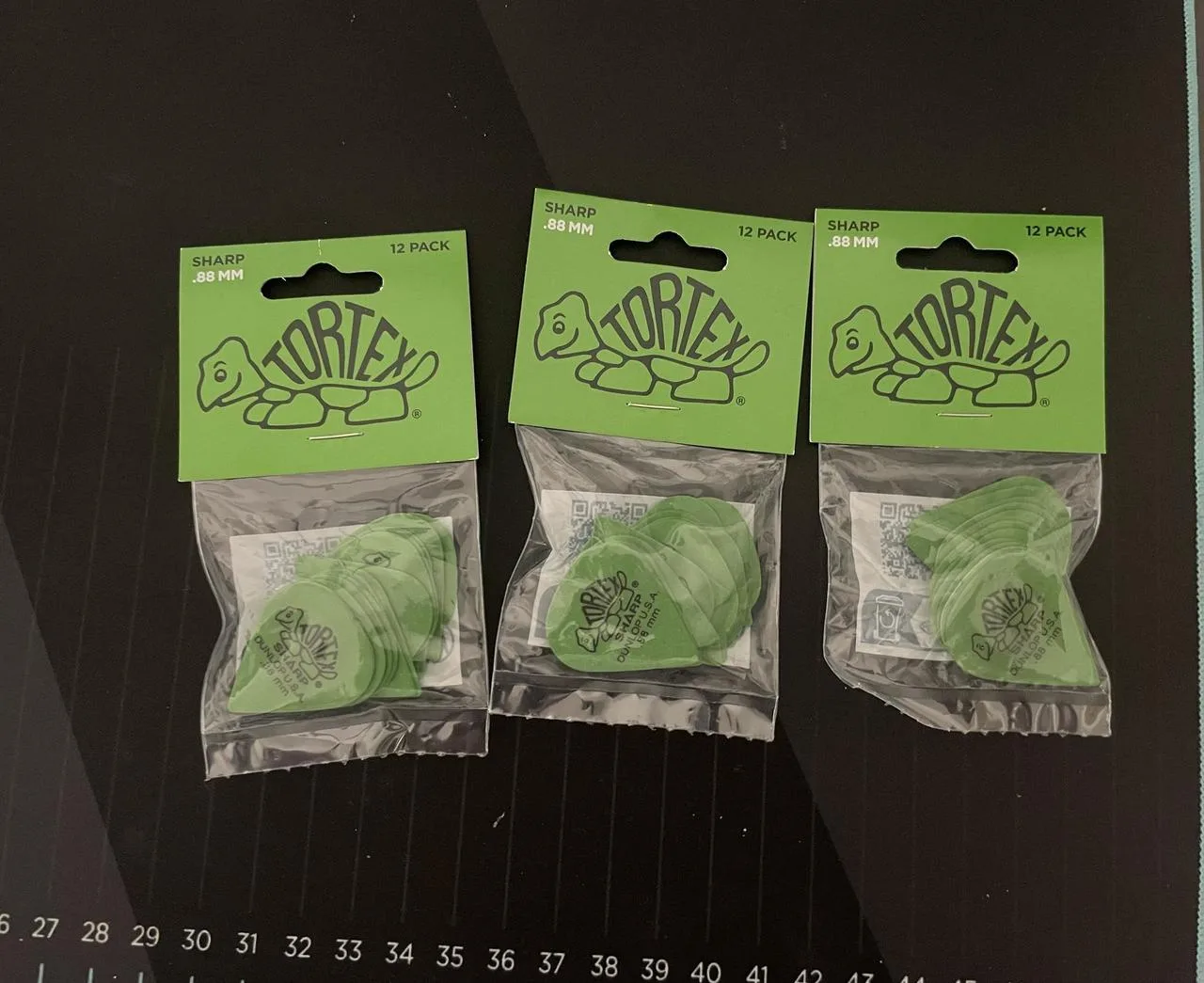 Trsátka Dunlop 0.88 Sharp Tortex, 36ks (cena včetně pošty)