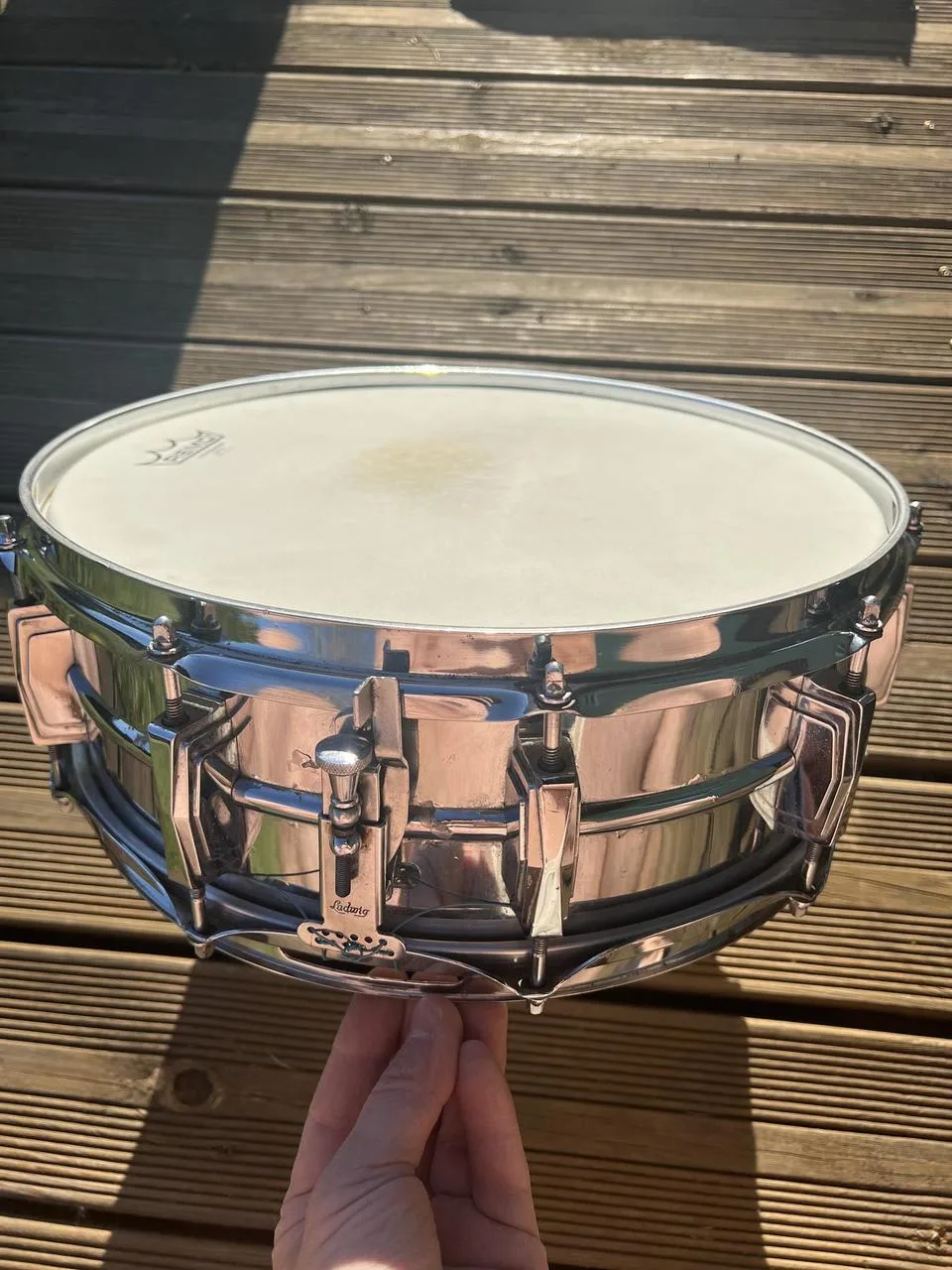 Ludwig 1969 keystone badge
