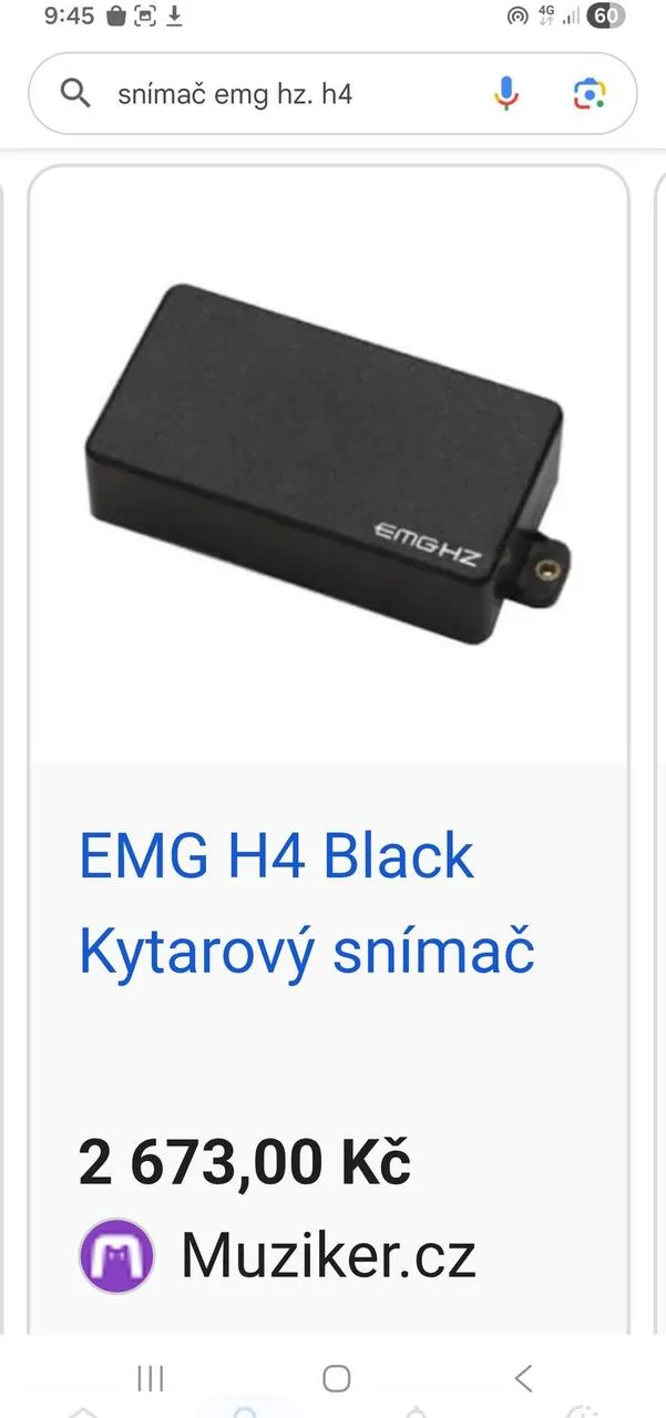 Kytarové snímače EMG - HZ