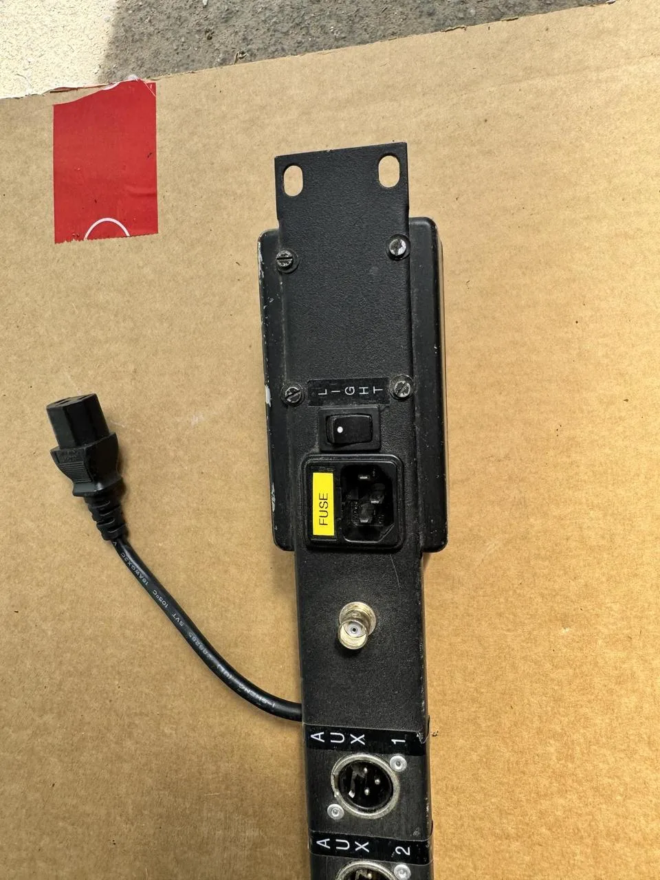 Rackový panel - světlo/XLR