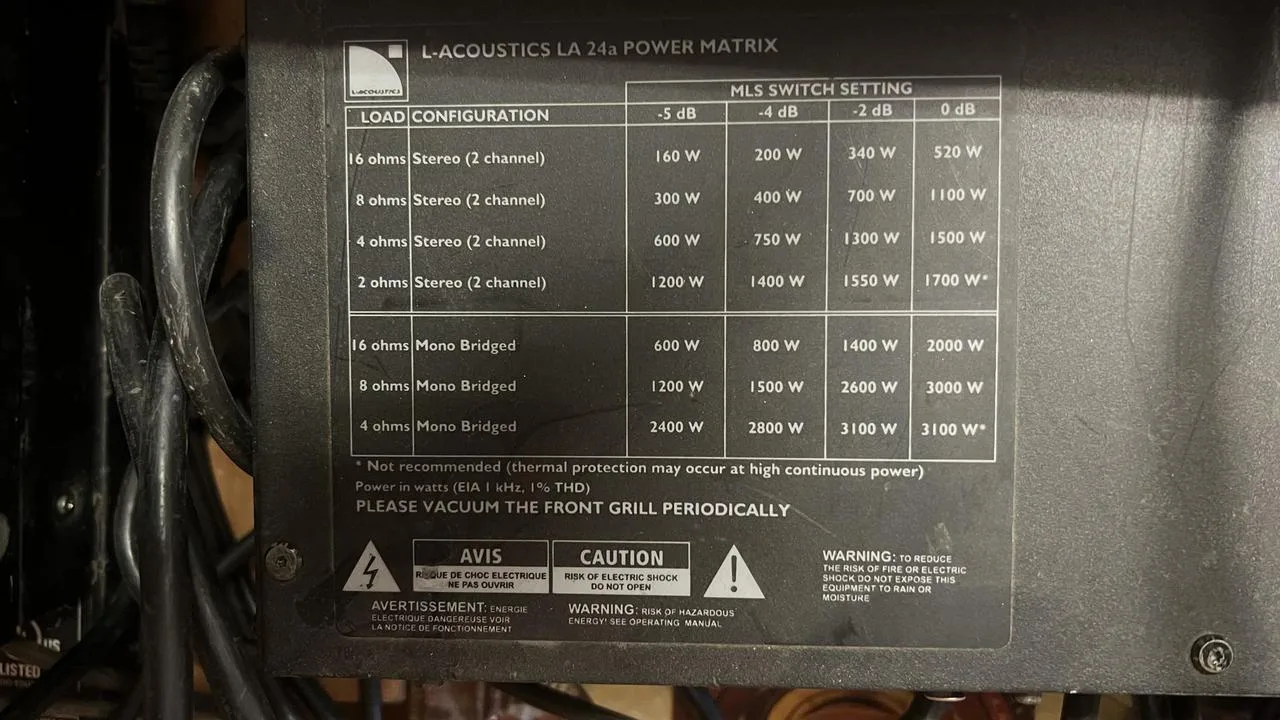 L-Acoustics LA24a – zesilovač
