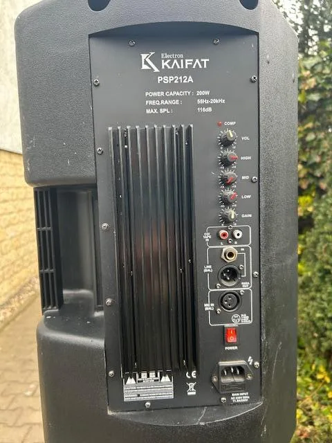 Aktivní reprobox 12" KAIFAT PSP212A + stojan – id. zpěv/akce
