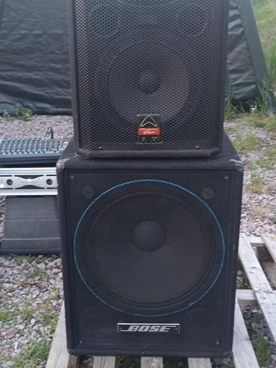 Kompletní aparát, reprobedny, zesilovač, mix, pro kapelu, DJ