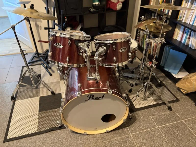 Pearl Export Standard Set – Pearl Export Standart Set - Black Cherry + hardware + sada činelů + příslušenství