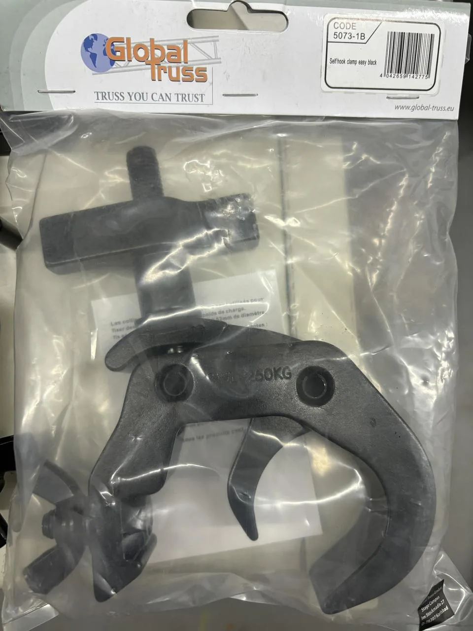 Global Truss 5073-1B Selflock Hook Easy Clamp