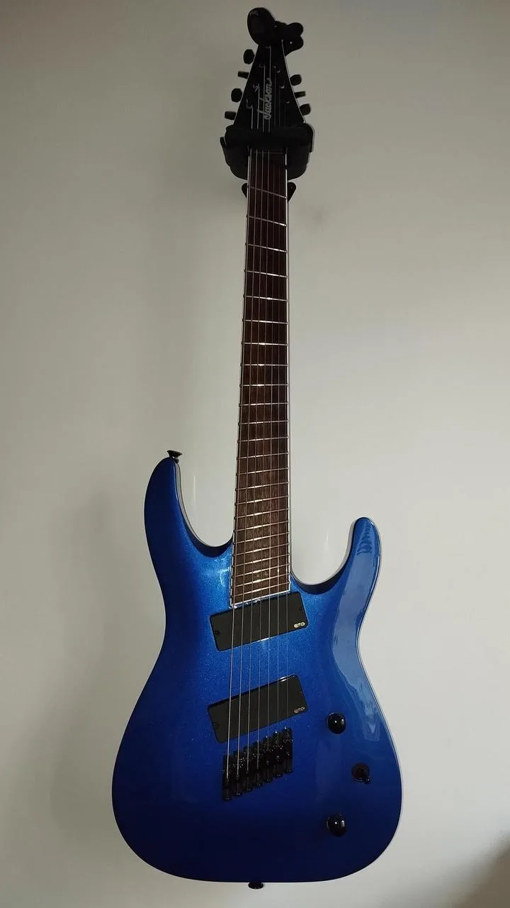 Jackson X Series SLAT7 FF Soloist 7-String, Metallic Blue