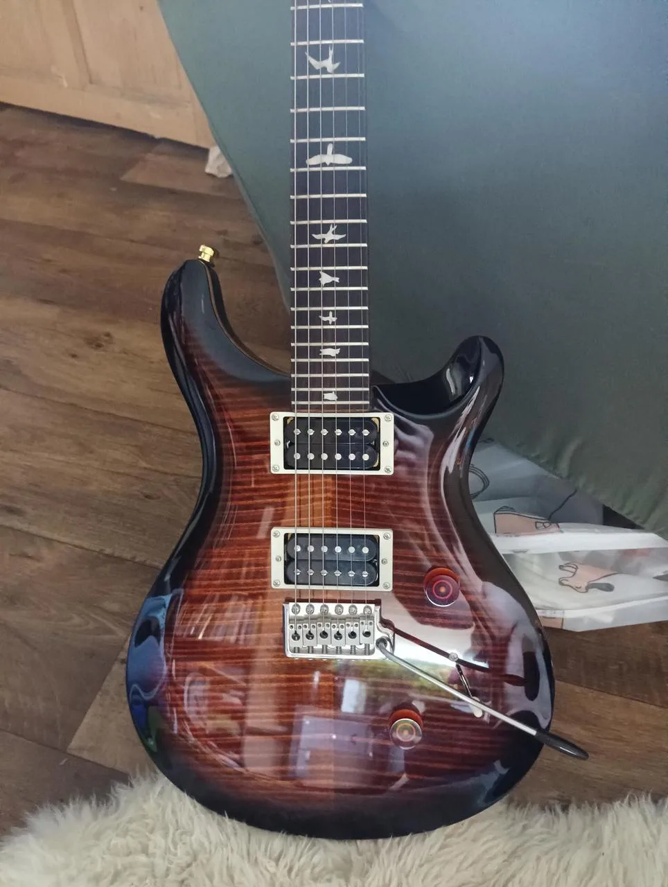 PRS SE Custom 24 Black Gold Sunburst