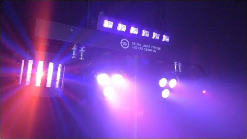 Prodám LIGHT4ME Belka Laser Stroboskop LED PAR Derby