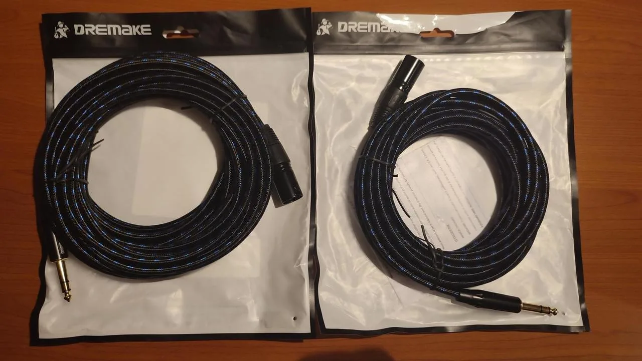 Prosám audio kabely DREMAKE black - blue