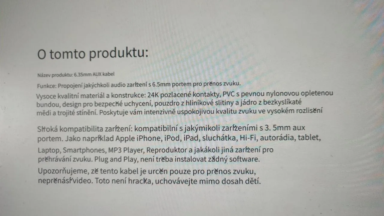 Prosám audio kabel jack - jack