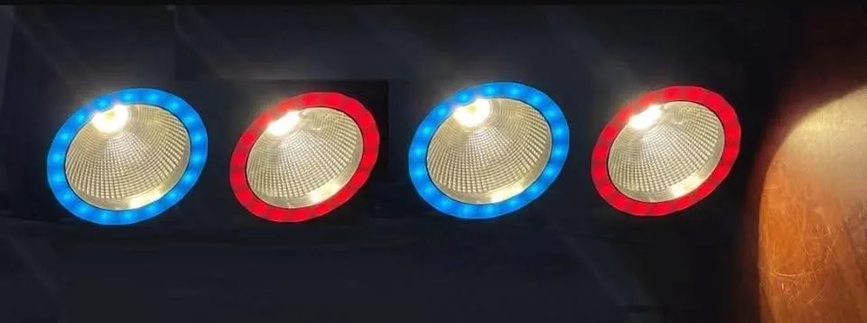 LED blinder Matrix 4 eyes,3200-5600 K,400W+72x 5050 LED,DMX