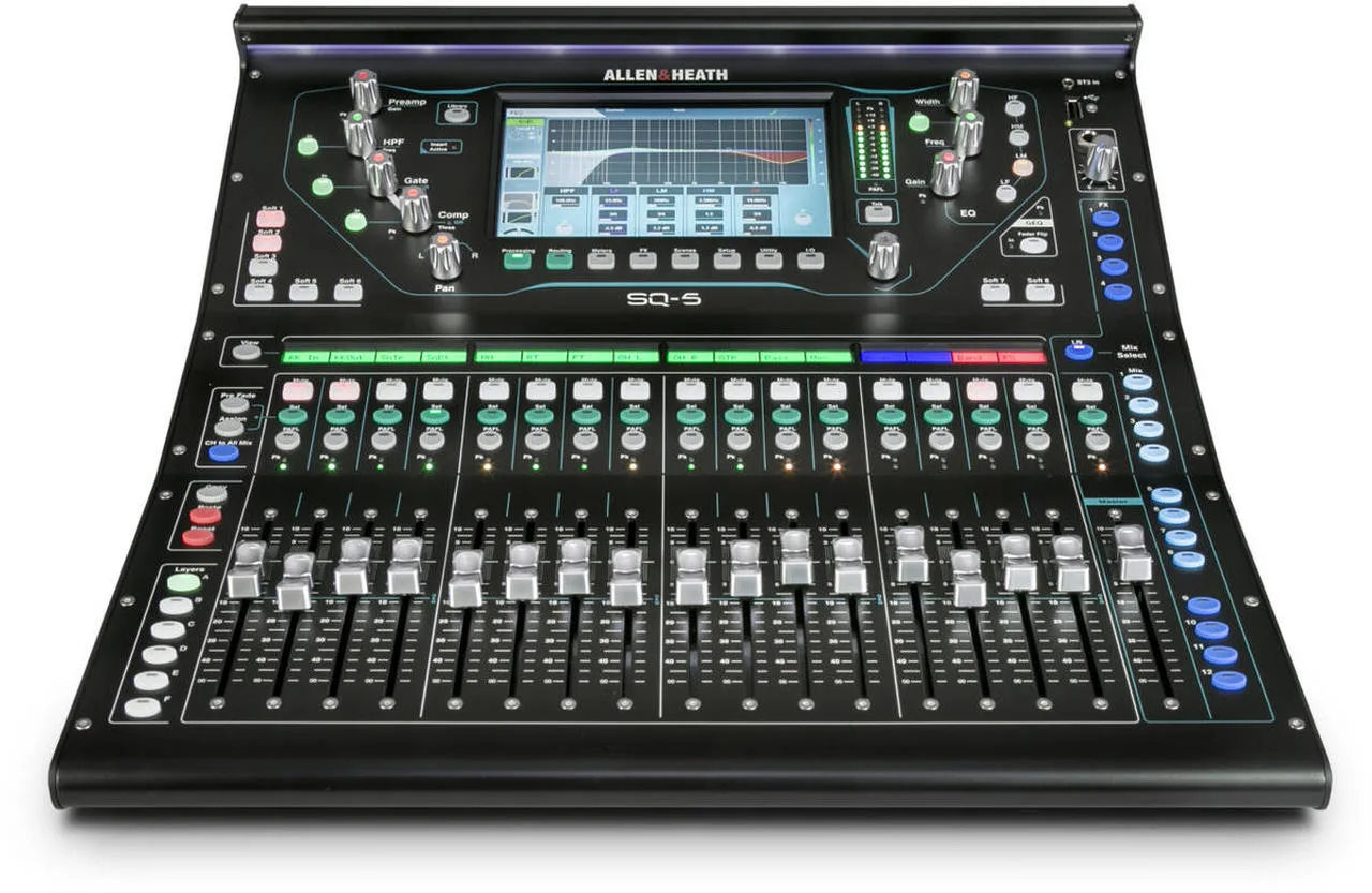 Pult A&H SQ5 + pluginy + case + 2x DX168