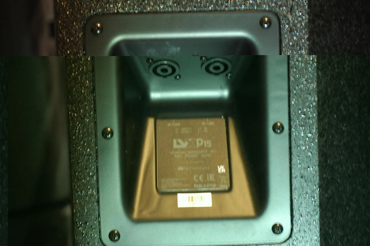 dB LVX P15, zesilovač Dynacord SL900, mix CMS600-3