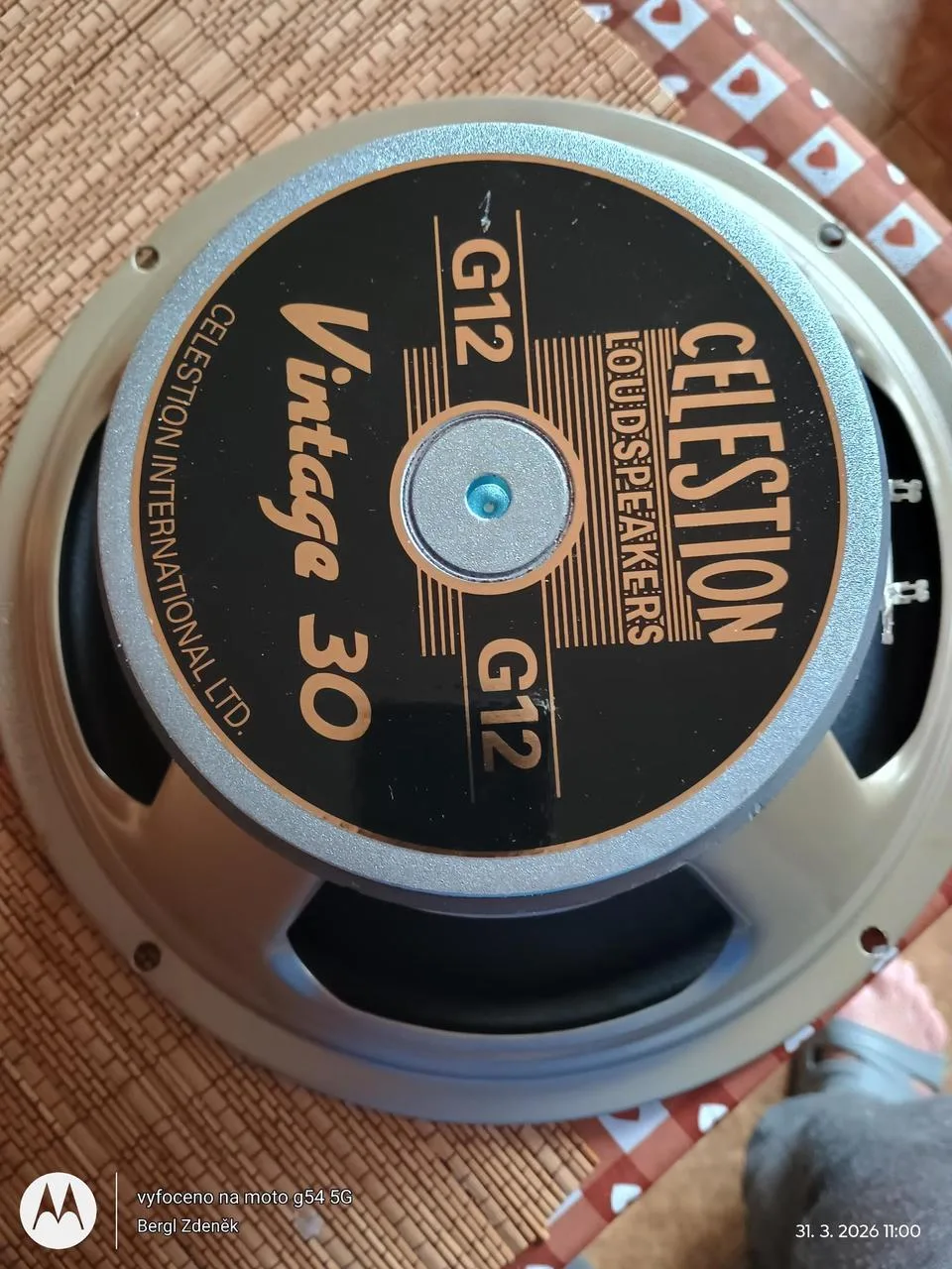 Celestion V30 vintage 60w 12"kytarový,16 ohm