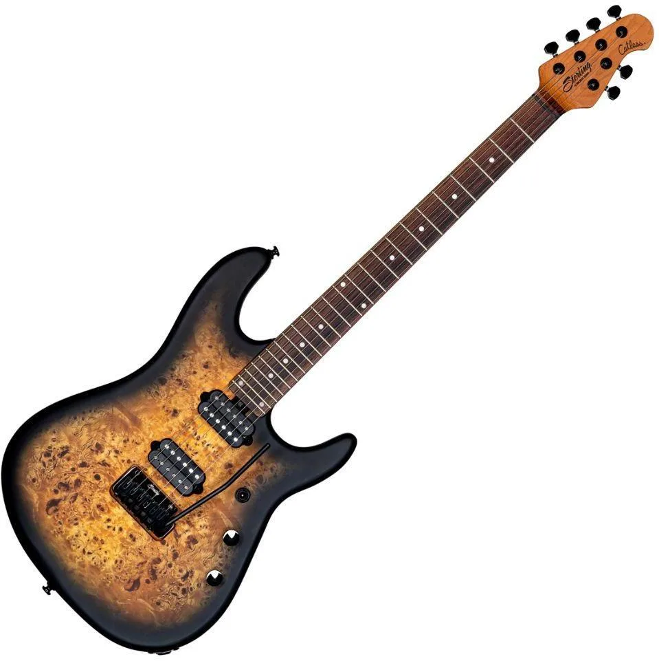 Sterling by Music Man Richardson Cutlass HH 6 Poplar Burl