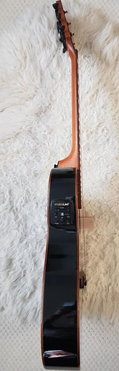 LAG Tramontane T100ASCE-BLK Auditorium slim Cutaway