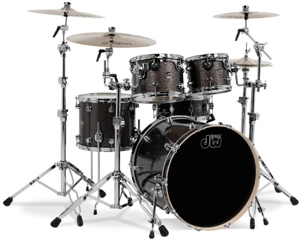 DW Performance Standard Pewter sada + DW 14"x6,5" Snare