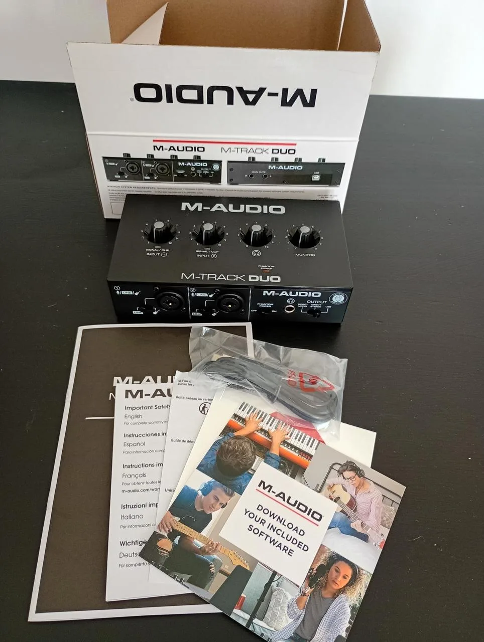 Prodám M-Audio M-Track Duo USB zvukovou kartu