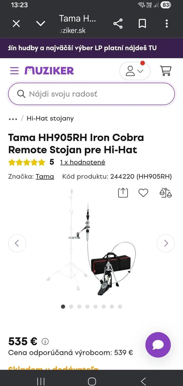 Tama hihat stojan
