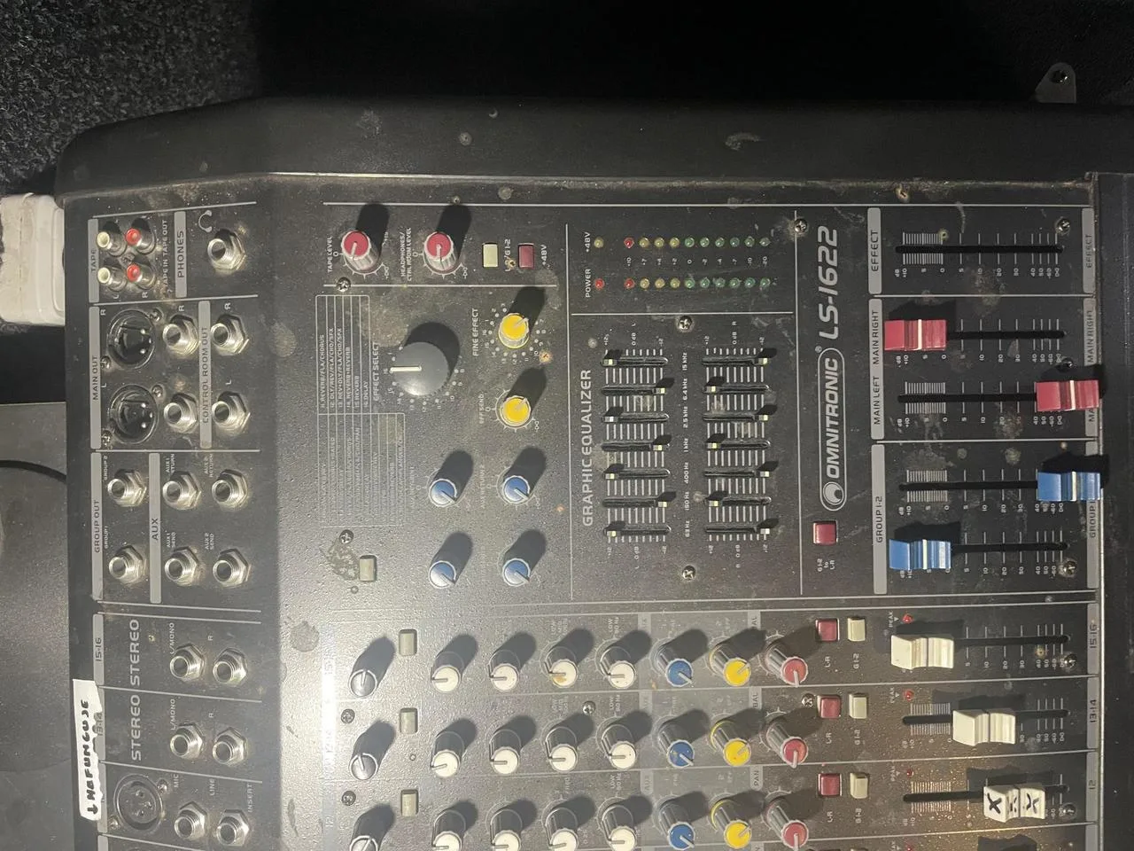 Prodám starý mixážní pult Omnitronic LS-1622