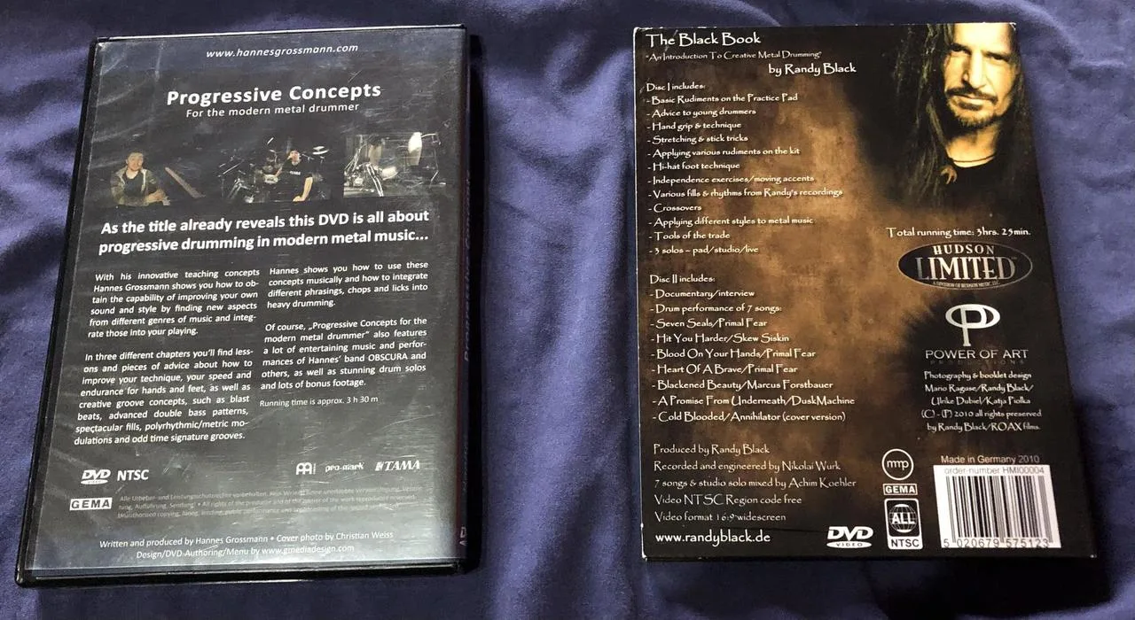 Hannes Grossmann | Randy Black drum DVDs | Necrophagist |