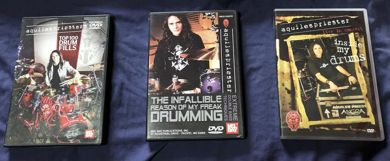 AQUILES PRIESTER Drum DVDs | WASP | Angra