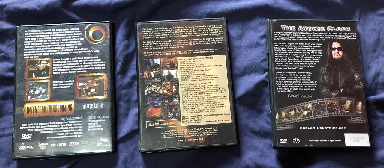 Nile | Death | Cryptopsy | death/extreme metal drumming DVDs