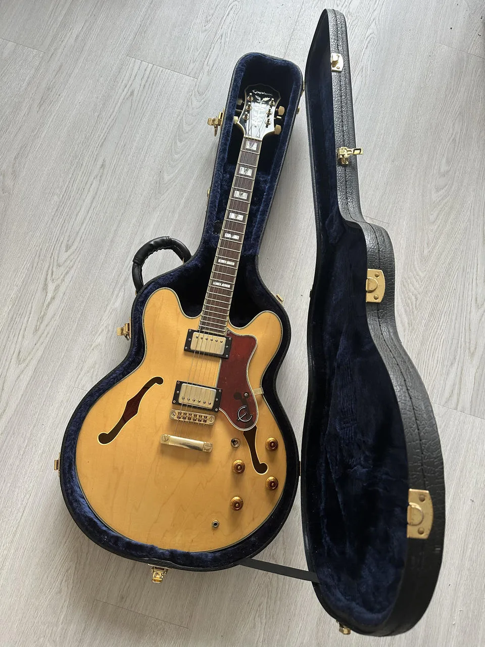 Epiphone Sheraton II (Korea 1999) – Natural + kufr GEWA
