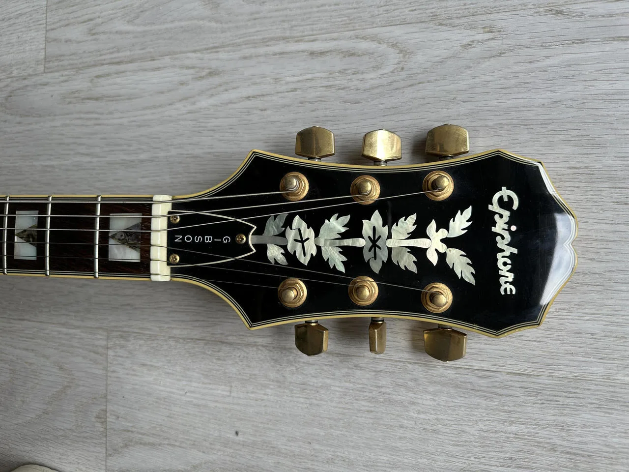 Epiphone Sheraton II (Korea 1999) – Natural + kufr GEWA