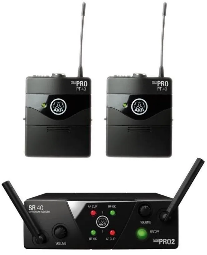 AKG WMS40 Mini2 Instrumental Set Dual AKG WMS40 Mini2 Instru