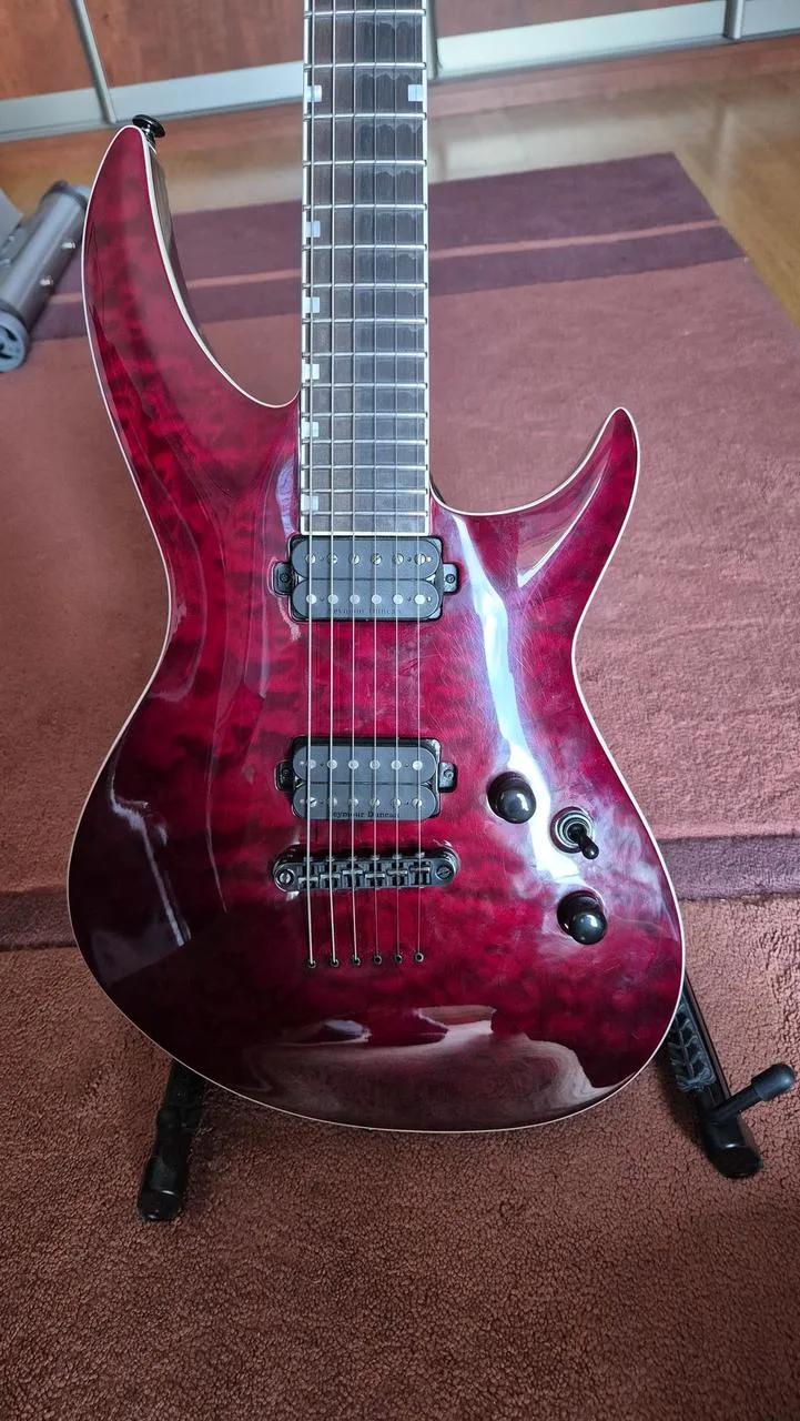 Kytara ESP LTD H3-1000 QM See Thru Black Cherry