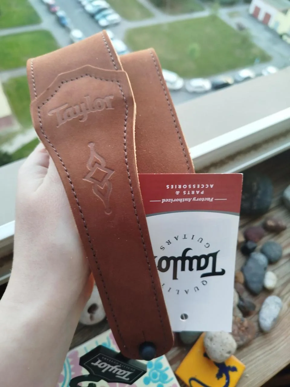 Nový kožený popruh Taylor Gemstone Nubuck - HNĚDÝ