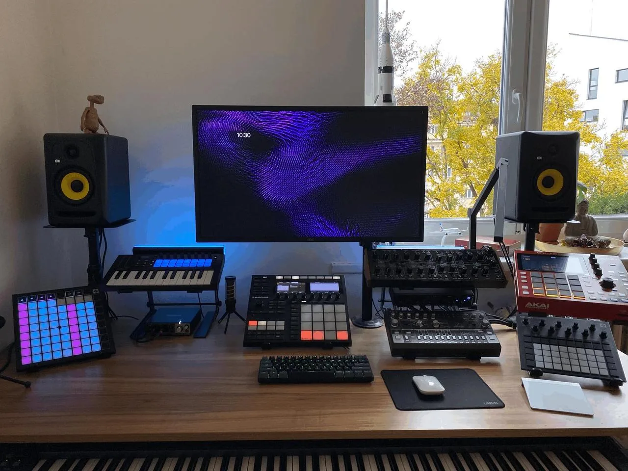 Maschine Mk3, LaunchKey mini MK4 a Novation Launch pad X