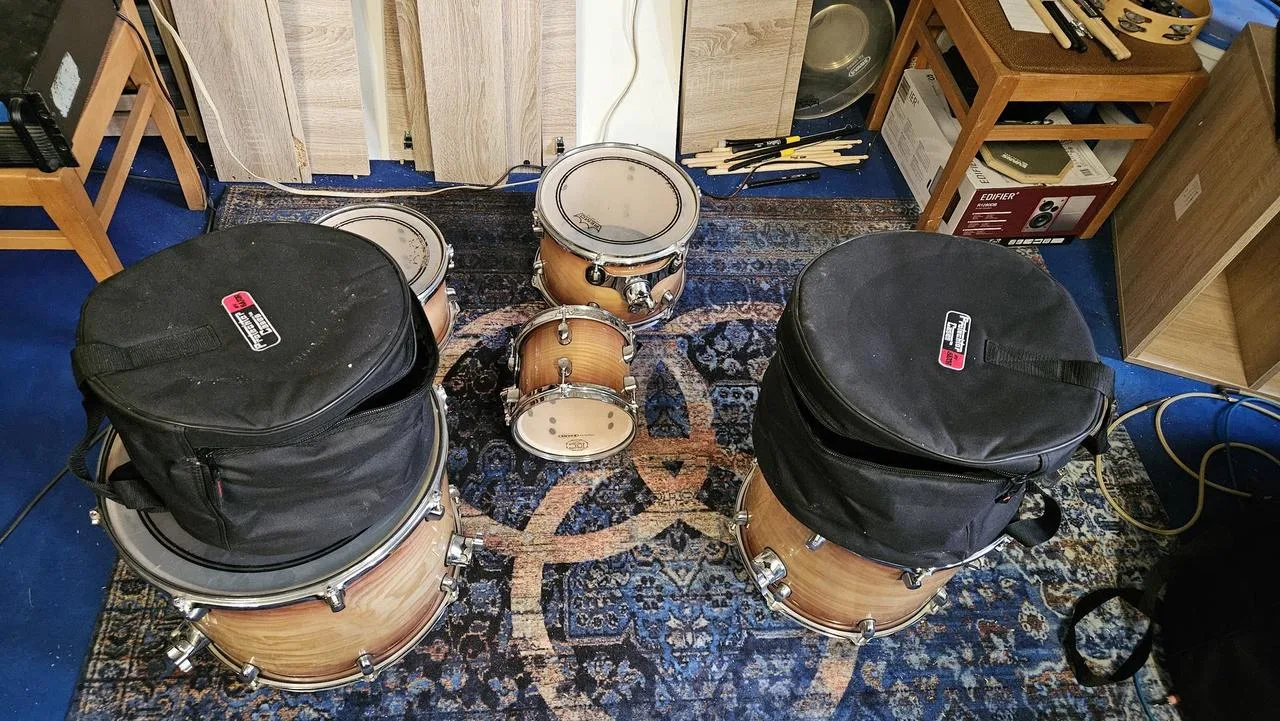 Prodám bicí DC Drums Premium Birch – 6dílný shell set