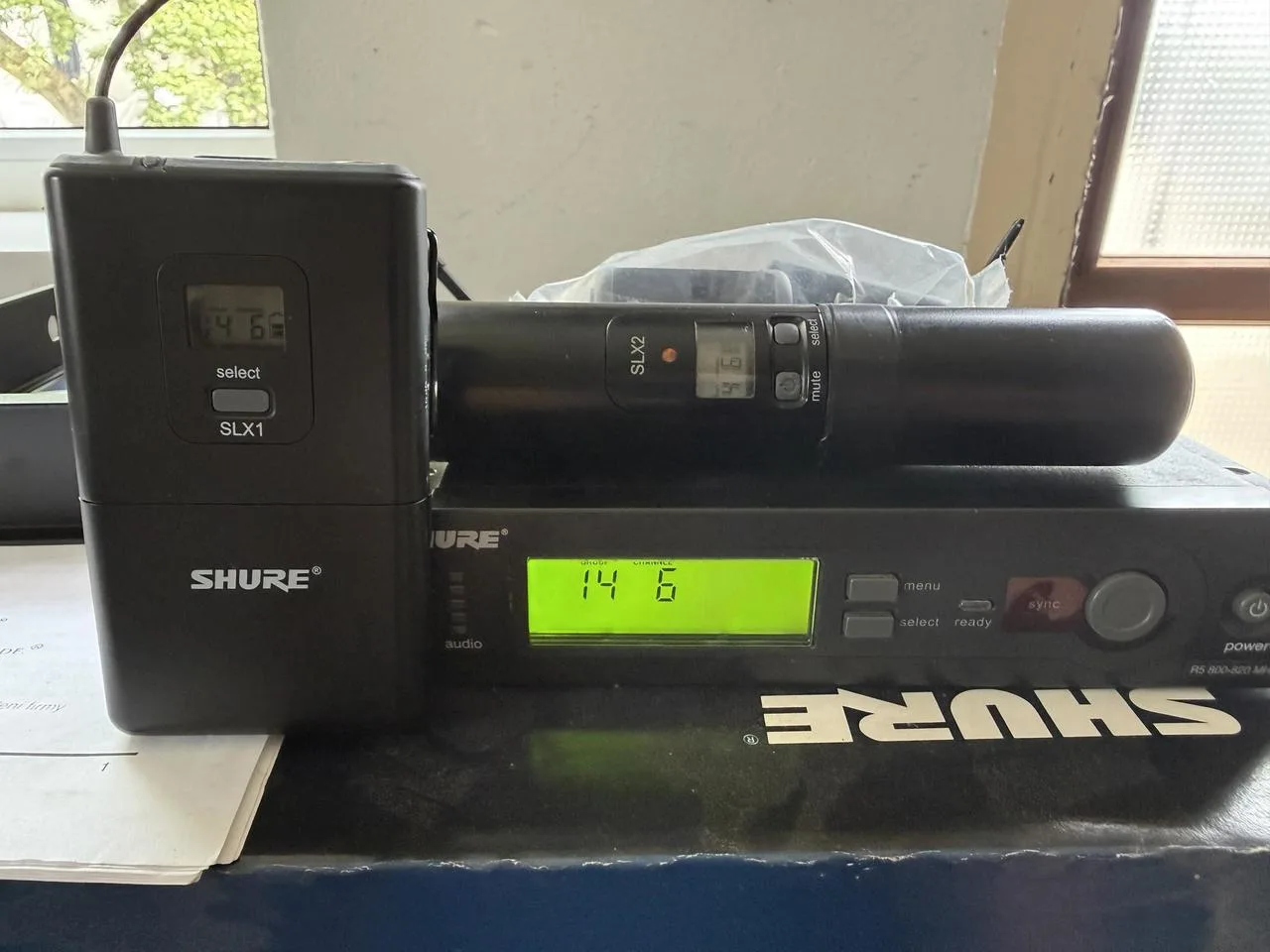 Bezdrátový systém SHURE SLX , 800-820MHz