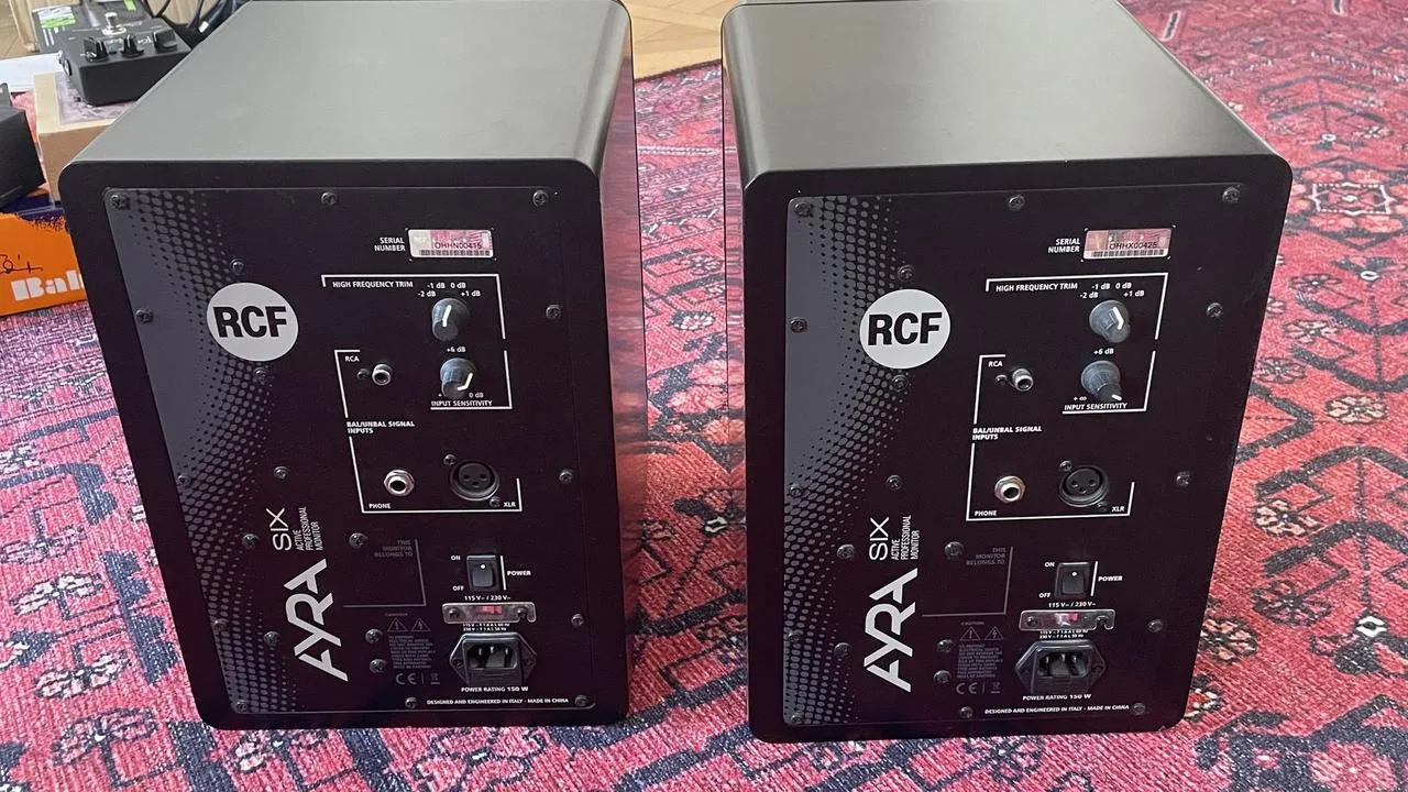 RCF Ayra Six Studio Monitors pair