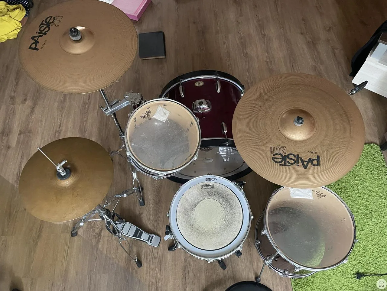 Bicí Tama Swingstar, paiste, Yamaha, mapex