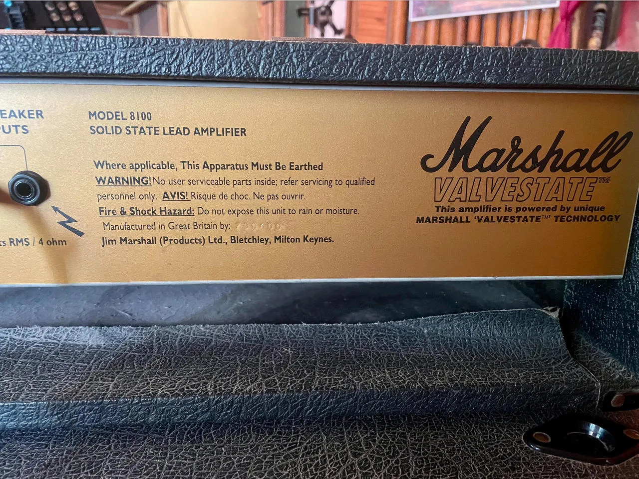 Marshall Valvestate 8100 plus bedna Marshall 8412