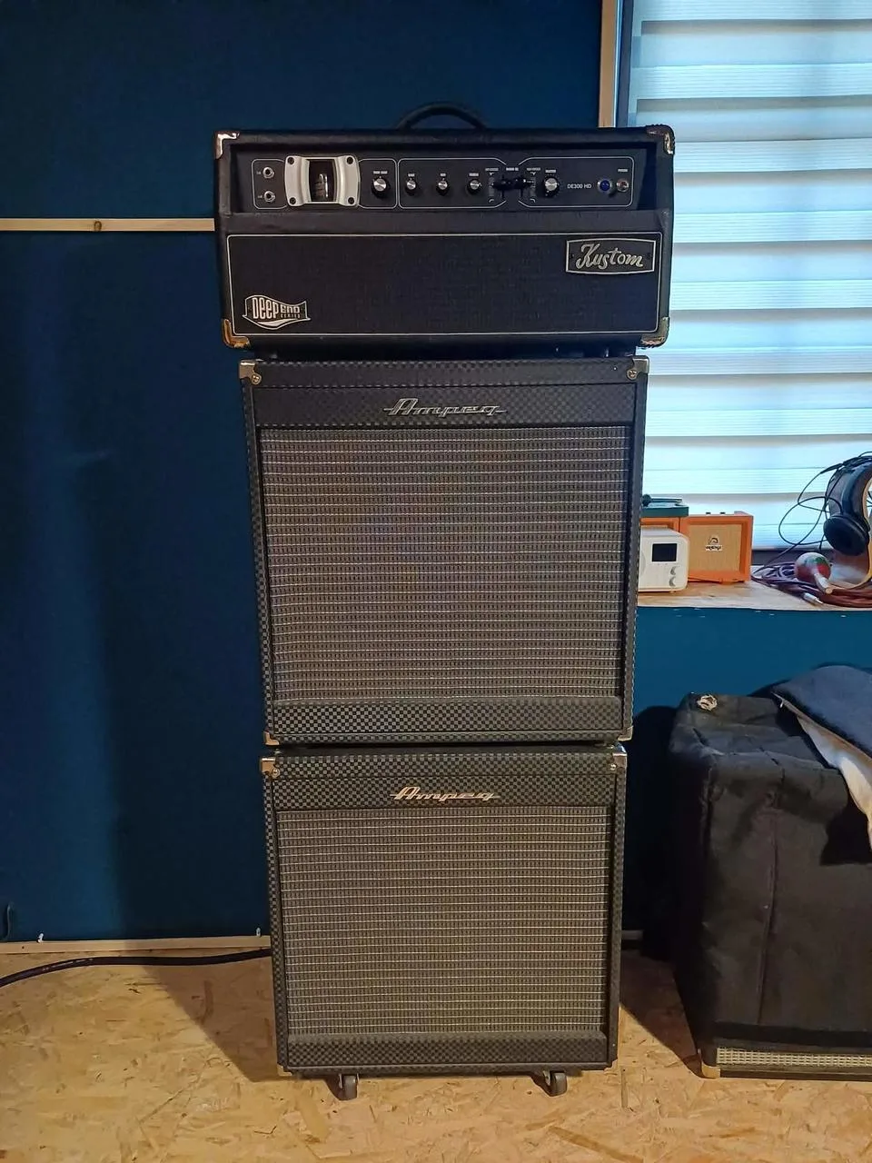 Ampeg PF-210HE + PF-115HE bass boxy / kabinety