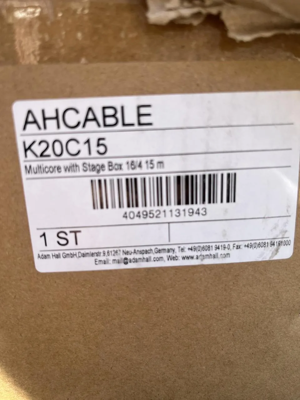 Multiparovy kabel Adam Hall