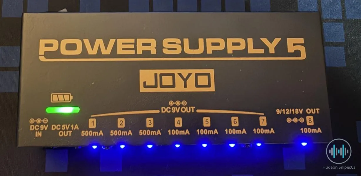 Joyo JP-05 zdroj/powerbanka pre efektove pedale