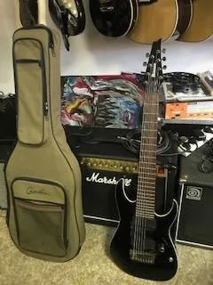 Ibanez RGIE28FE Black 8mi strunná el. kytara v perf. stavu, pouzdro