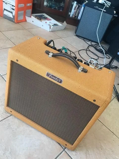 Fender Blues Junior MIM 40W 12" repro, vintage cover + přebal Fender