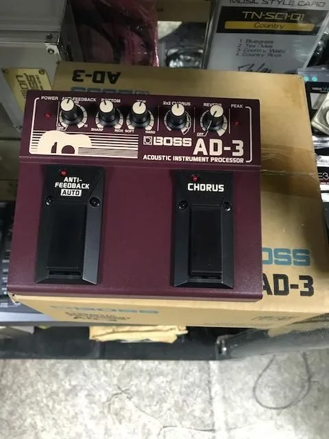 BOSS AD-3 multiefekt pro el. akustické kytary Reverb, chorus, antifeedback