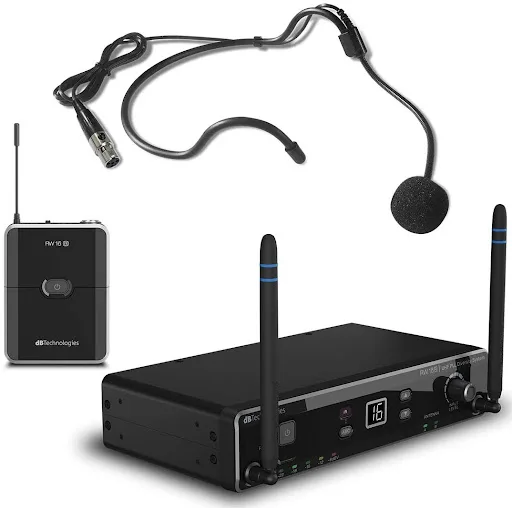 Nové náhlavní bezdrátové mikrofony dB technologies RW16 BS