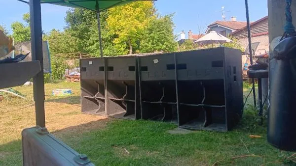 basy + zesilovač + výhybka + kabely